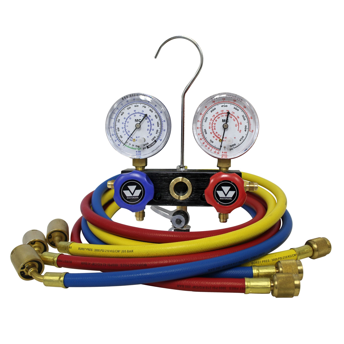 Mastercool Aluminum metric manifold set