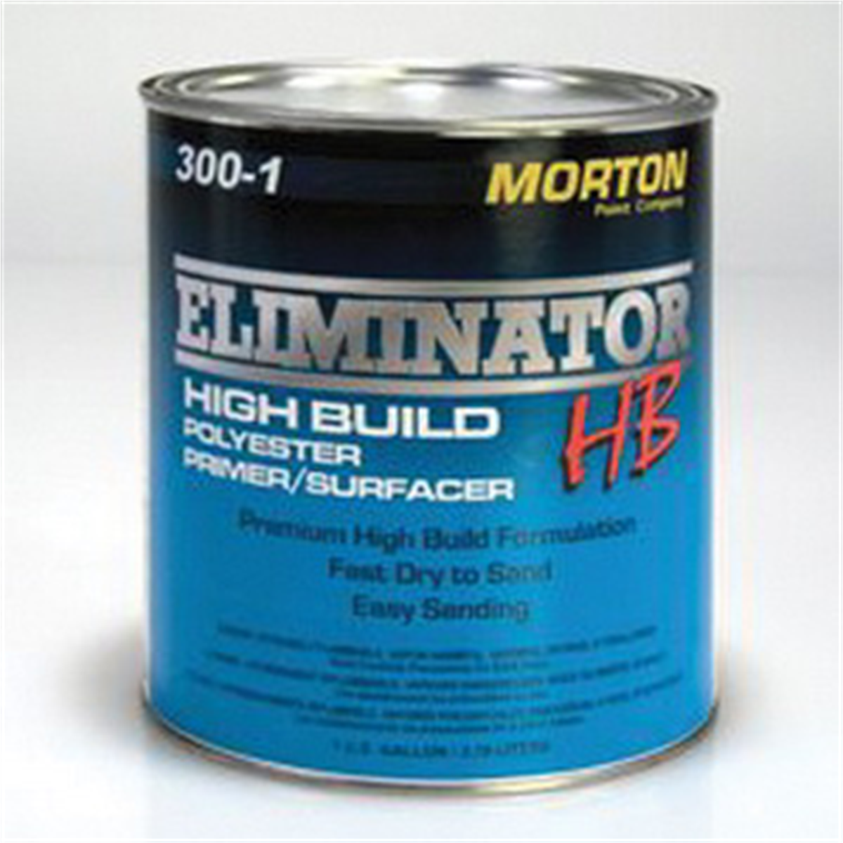 Morton Paint Morton 300-4 High Build Polyester Primer, 1 qt Can, Gray, 20 min Curing