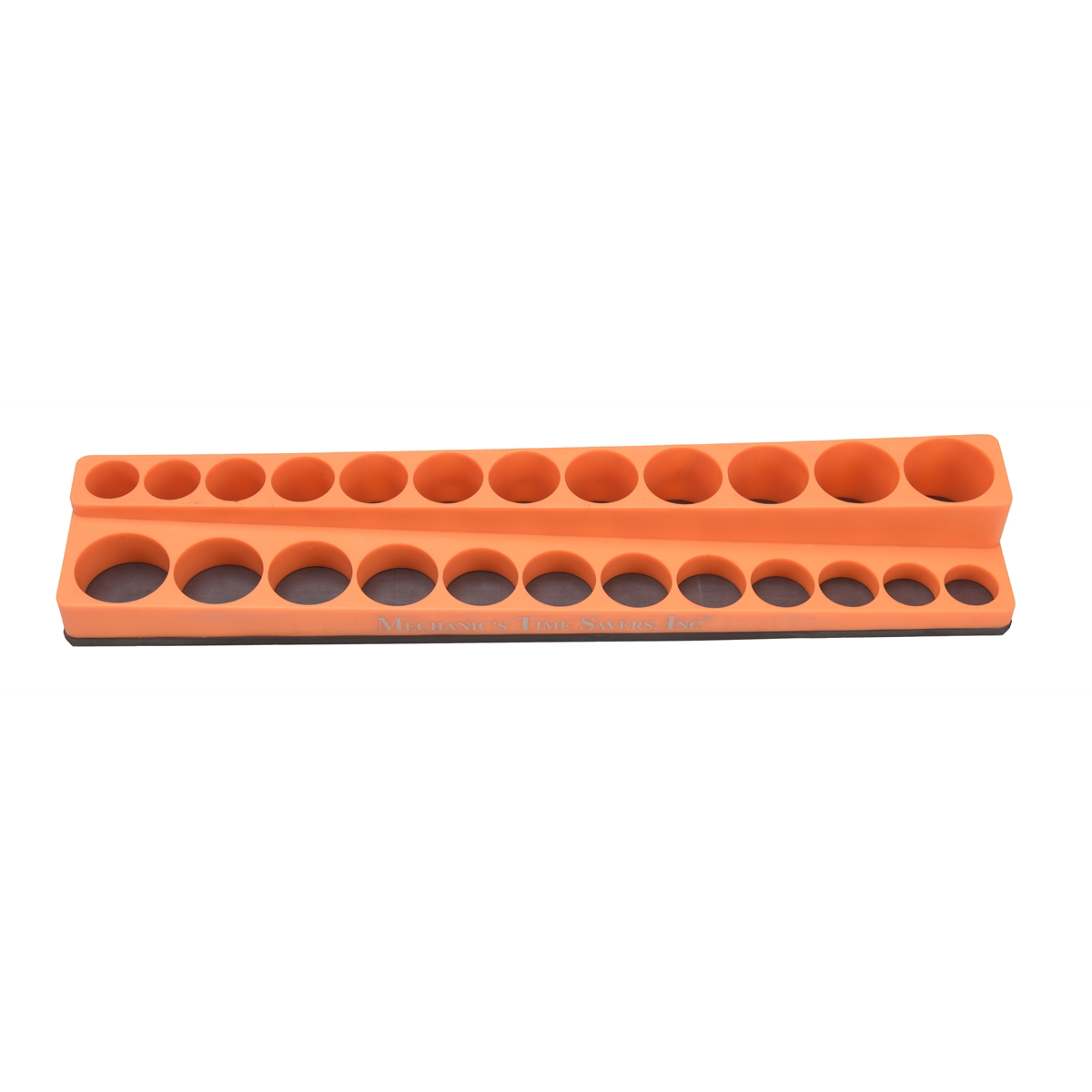 Mechanic's Time Savers 3/8" Shallow/Deep Mag Socket Holder Solar Orange