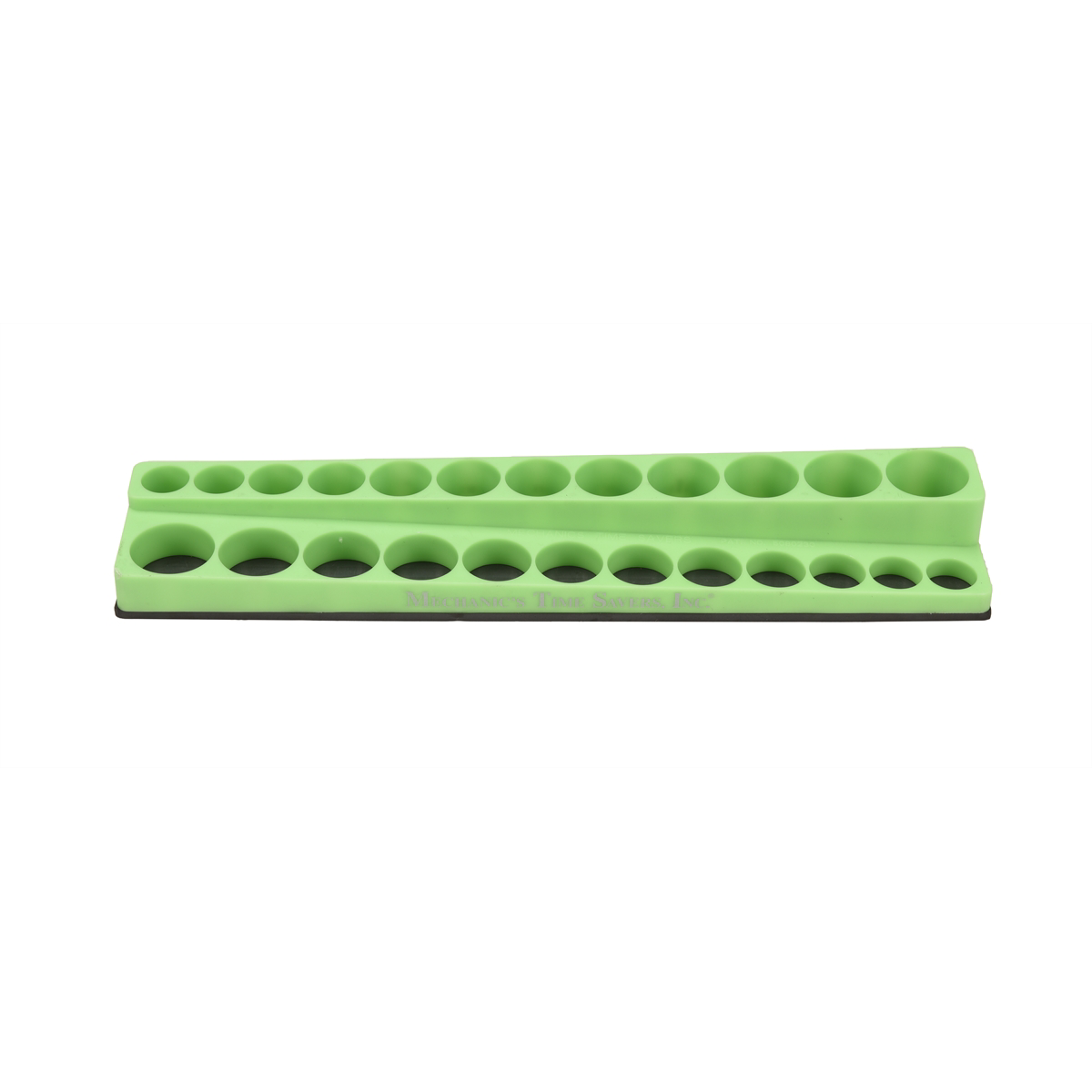 Mechanic's Time Savers 3/8" Shallow/deep Mag Socket Holder Neon Green