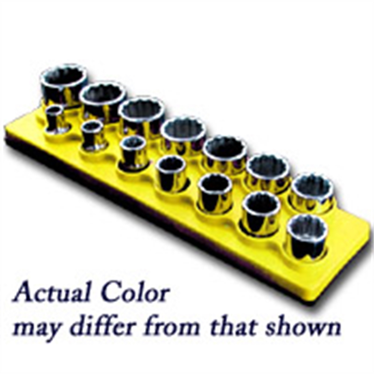 Mechanic's Time Savers SOC HOL 1/2 MAG SAE & METRIC NEON YELLOW