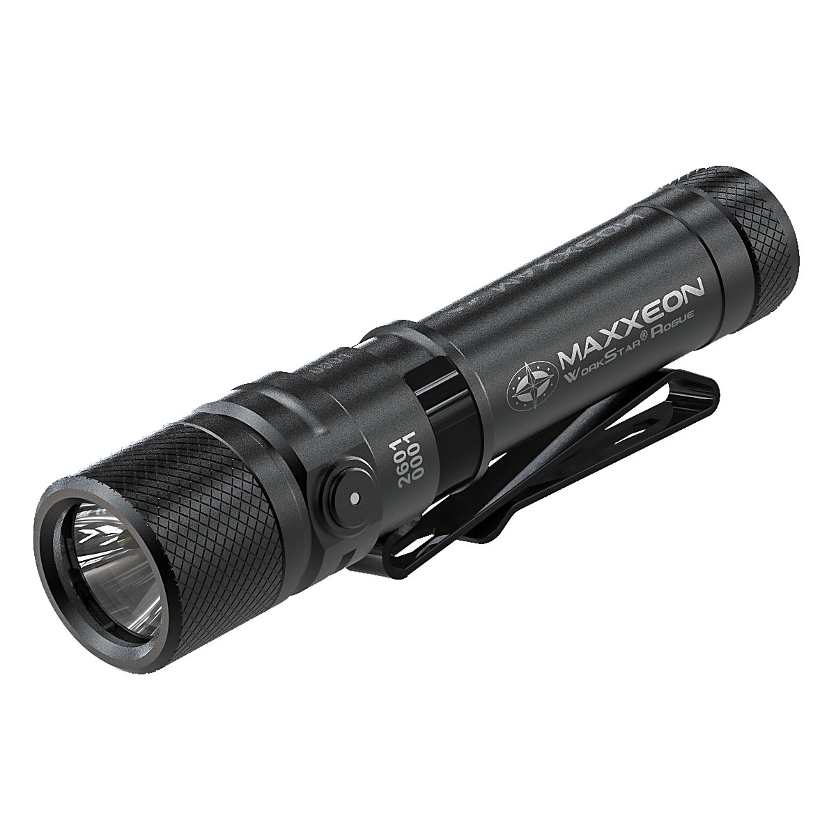 Maxxeon WorkStar Rogue Rechargeable 4 Inch Mini Penlight - Black