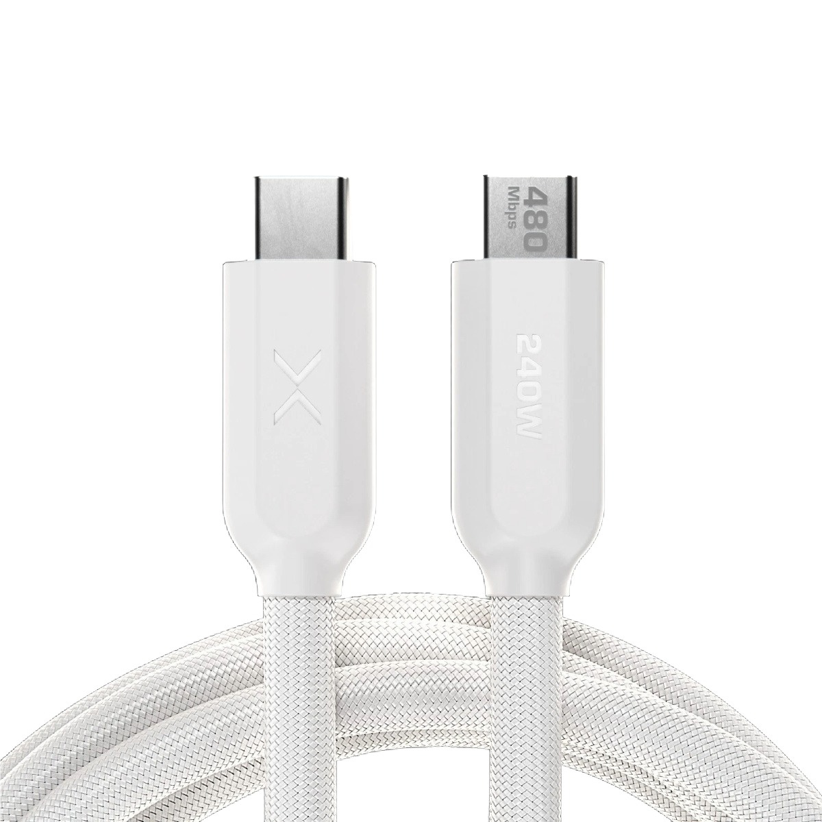 NOCO Company XGrid XC2: 240W USB-C to USB-C Cable with E-Marker Chip - 6-Foot - White