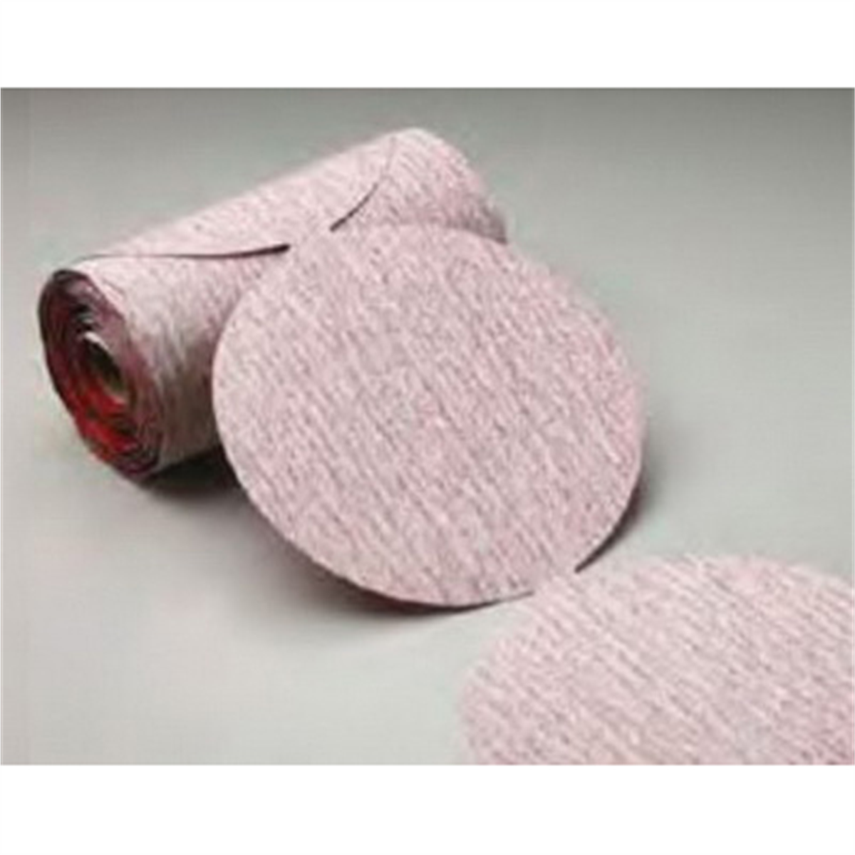 Carborundum Abrasives Carbo Premier Red 18165 Dri-Lube Stick-On Sanding Disc Roll, 6 in, P320 Grit, Aluminum Oxide