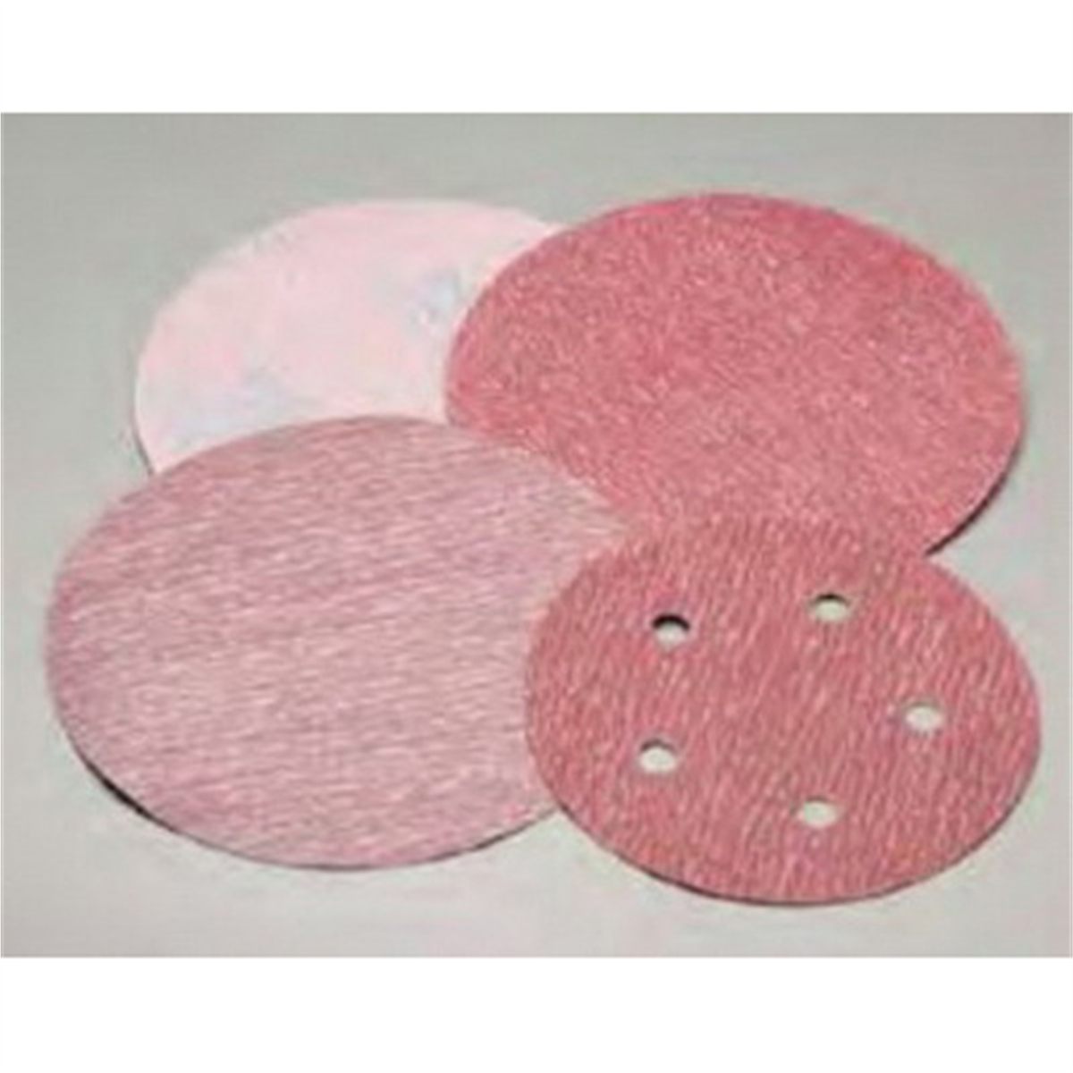 Carborundum Abrasives Carbo Premier Red 70020 Dri-Lube Grip-On Sanding Disc, 3 in, P180 Grit, Aluminum Oxide
