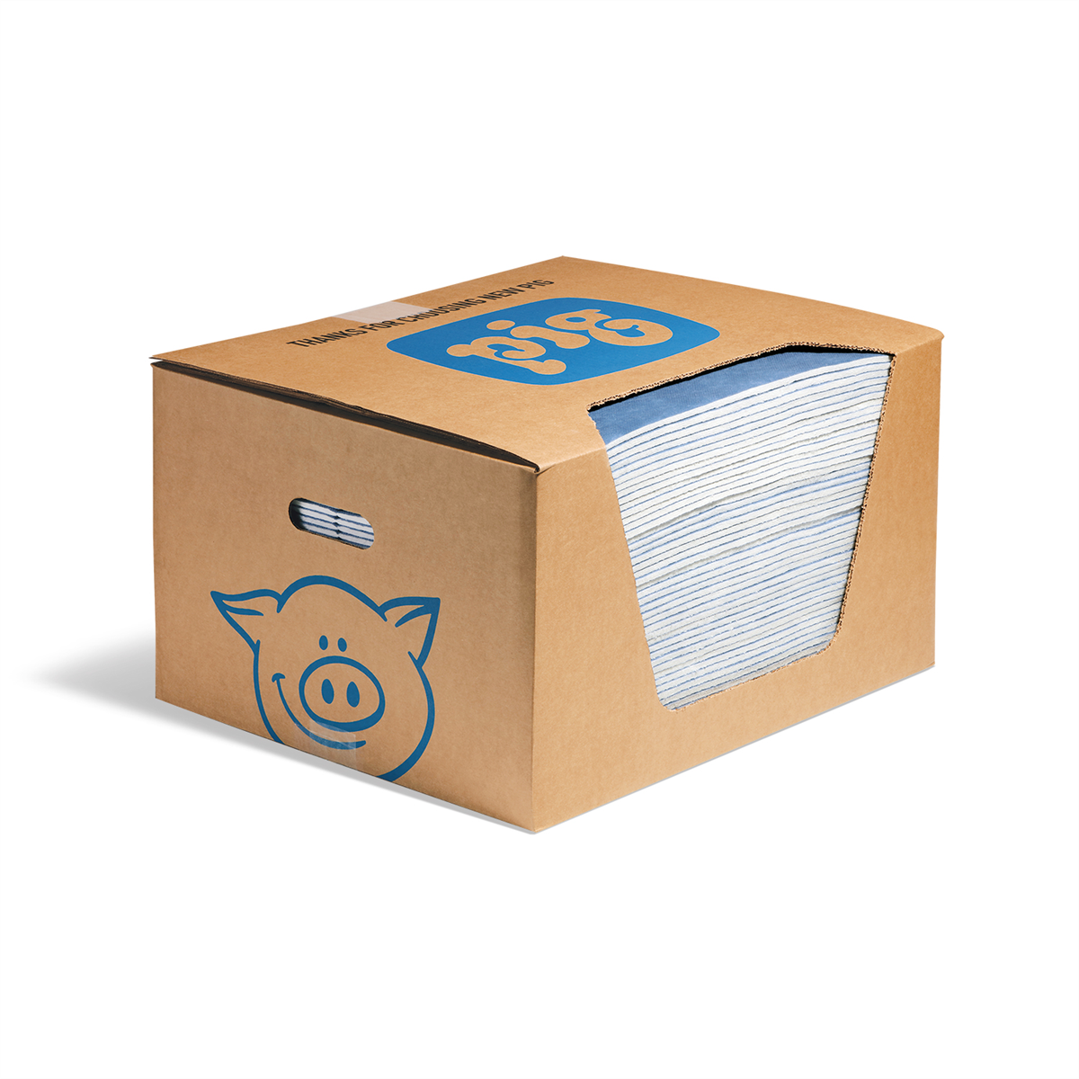 New Pig Water Absorbent Mat Pad in Dispenser Box - 50 Per Box