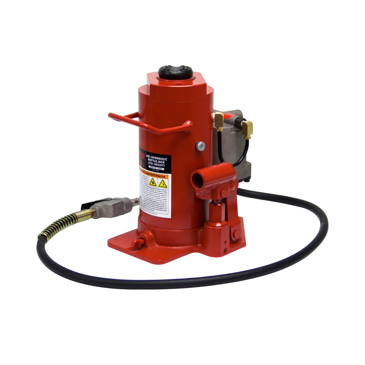 Norco Lifting Equipment 20 Ton Capacity Standard Height Air Operated Hydraulic Bottle Jack