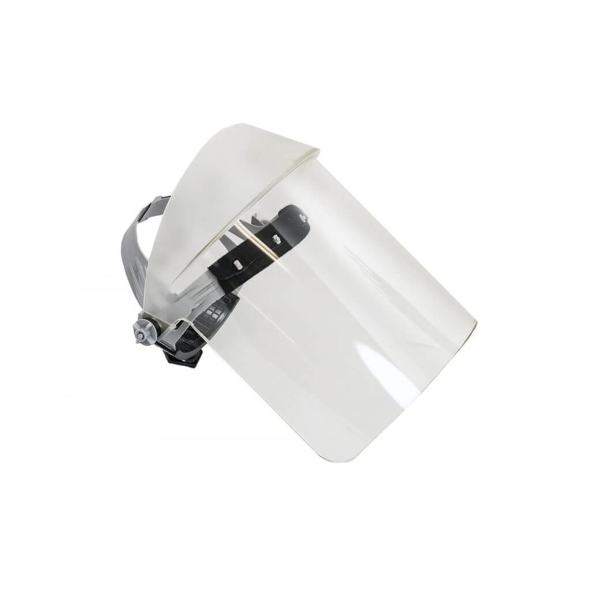 Oberon Face Shield with Ratcheting Headgear - Scratch Resistant Polycarbonate - Window: Clear