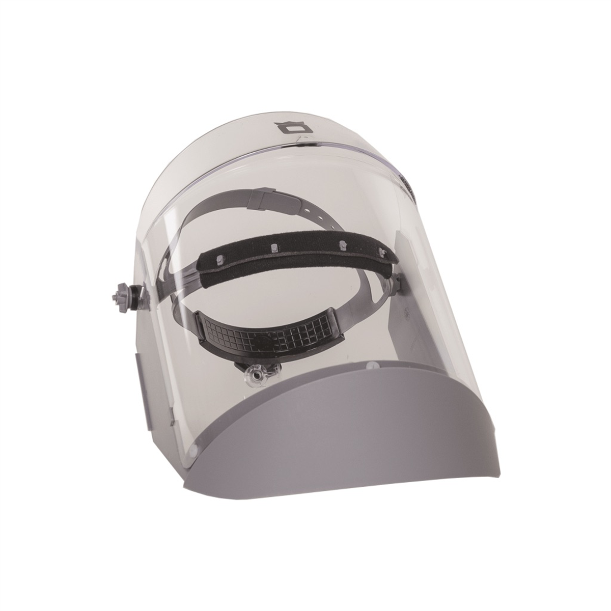 OBERON Face Shield with Ratcheting Headgear - Polycarbonate - Window: Clear Anti-Fog - With Lower Crown and Shield Extender