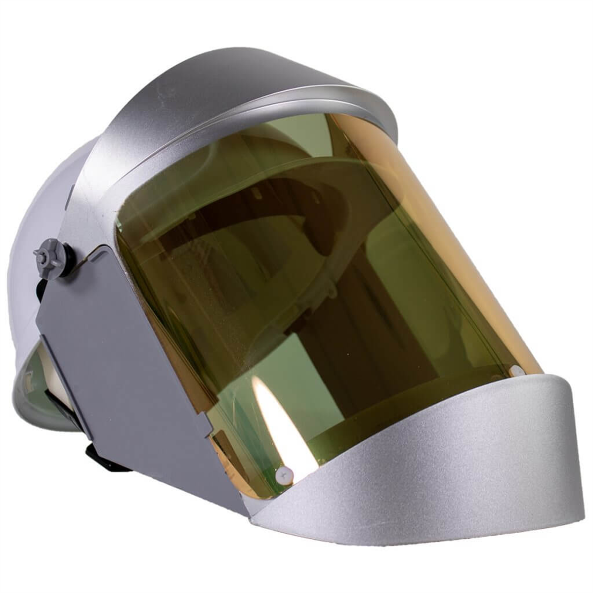 Oberon Face Shield & Hard Cap - Heat Reflective - Window: Clear Gold Anti-Fog - With Lower Crown