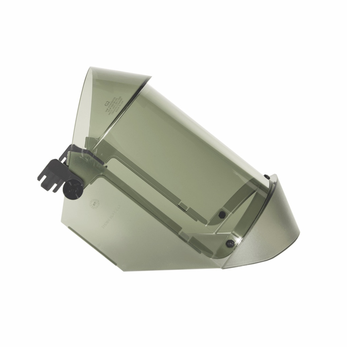 Oberon Face Shield - Arc Flash - 12 Cal Tcg - With Hard Hat Adapters - Fits Msa V-guard Hard Caps (size Regular) - Lens Color: Clear Grey Anti-fog