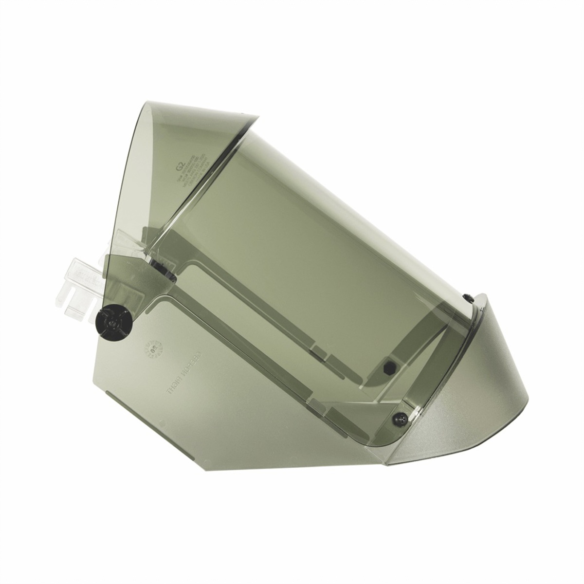 Oberon Face Shield - Arc Flash - 12 Cal Tcg - With Hard Hat Adapters - Msa V-guard Hard Caps (size Medium) - Lens Color: Clear Grey Anti-fog