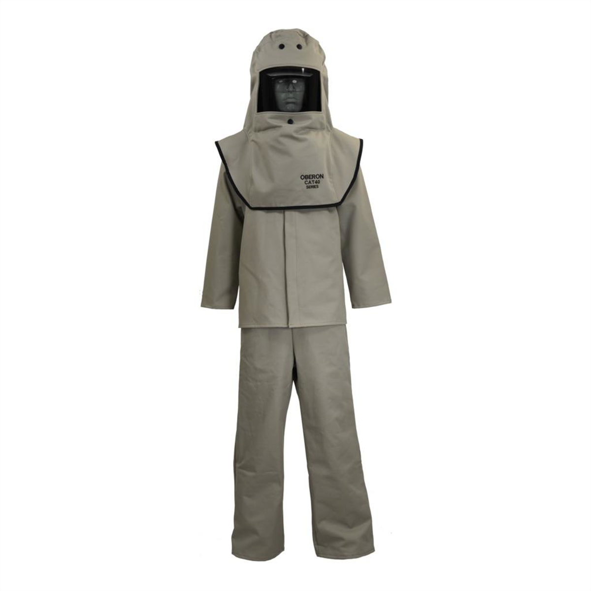 Oberon Suit Kit - Arc Flash - 40 Cal CAT&trade;  - Comes with Hood, Coat and Bib Coveralls - Color: Khaki - Size: 5XL