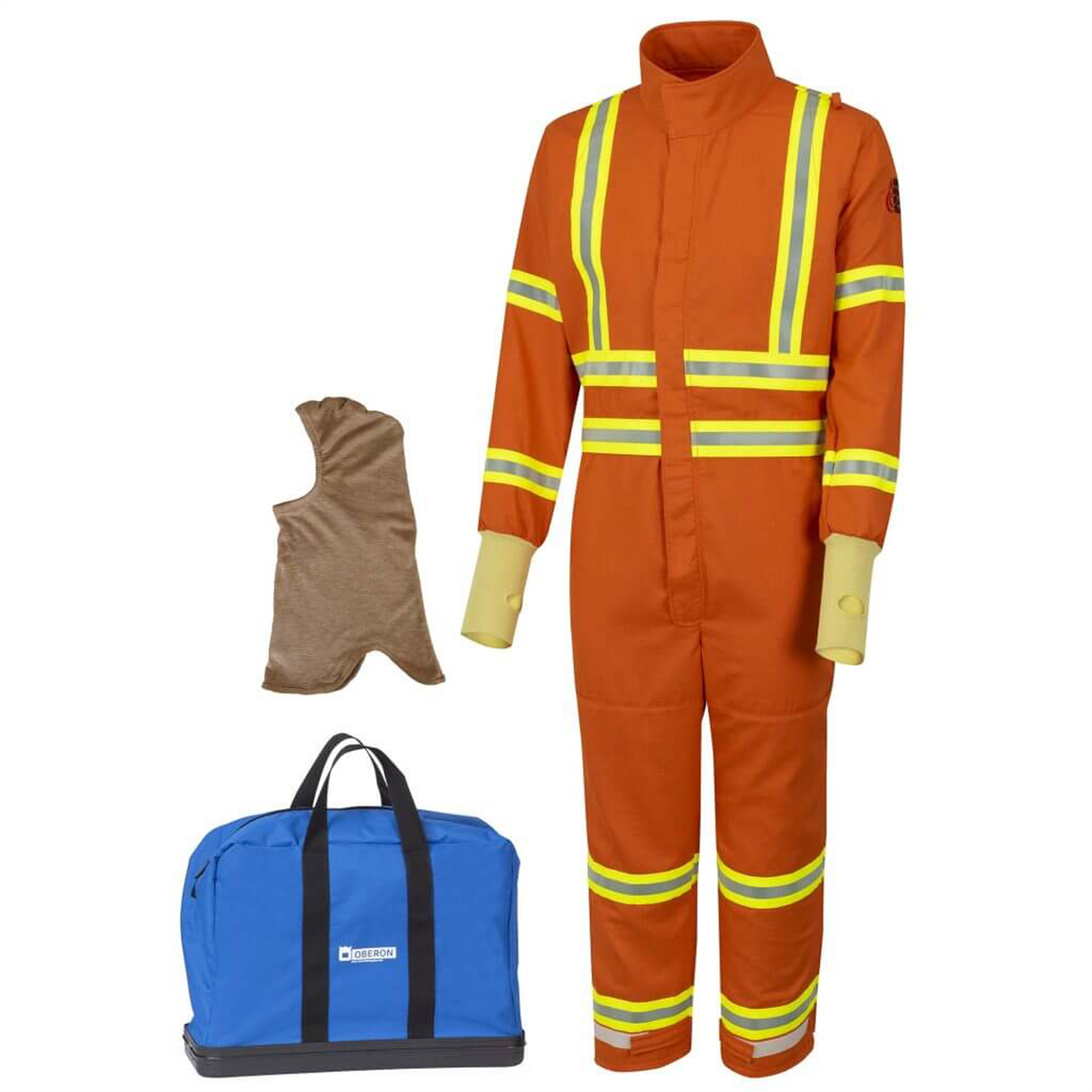 OBERON Suit Kit - Gas Extraction - 6 Second GES6 - Comes with Coveralls, Balaclava and Carrying Bag - With Escape Strap  - Color: Orange - Size: Large
