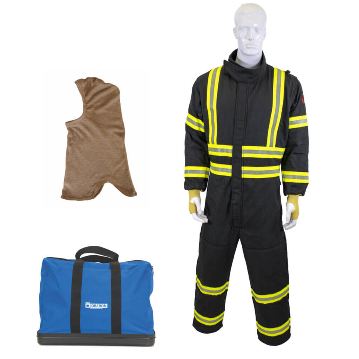 Oberon Suit Kit - Gas Extraction - 8 Second GES8+&trade; - Comes with Coveralls, Balaclava and Carrying Bag - With Escape Strap  - Color: Black - Size: 3XL