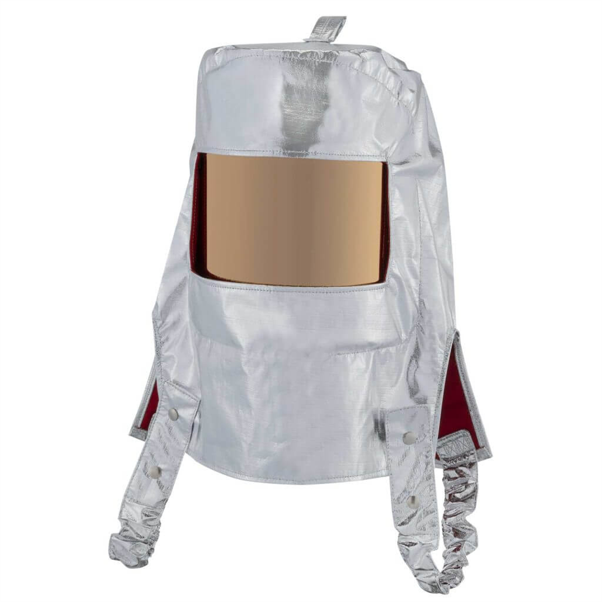 Oberon Hood with Hard Cap - Heat Reflective - Aluminized PBI/Kevlar - Window: Clear Gold