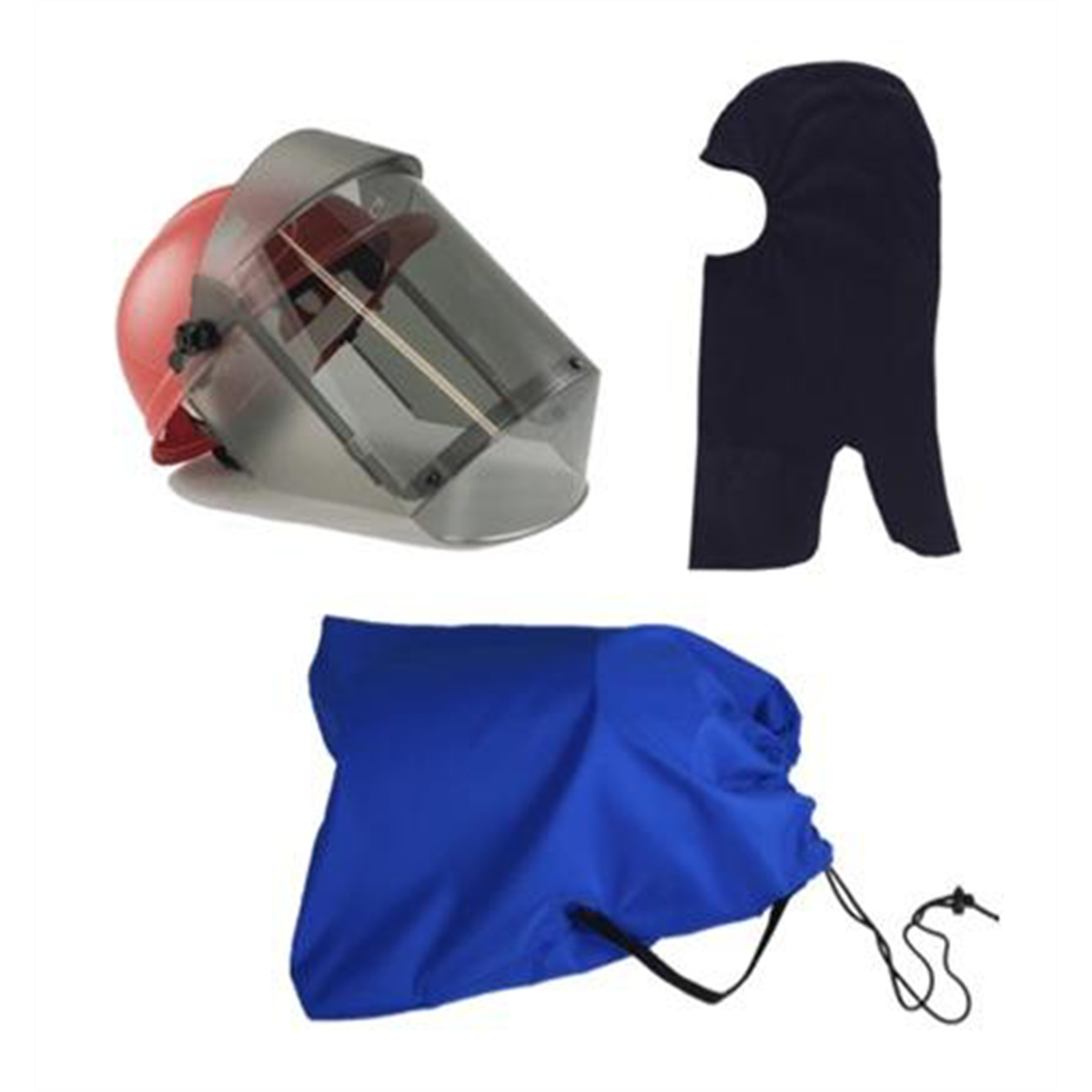OBERON Face Shield Kit - Arc Flash - 30 Cal TCG -Comes with hard cap, 30 calorie face shield, balaclava, and storage bag