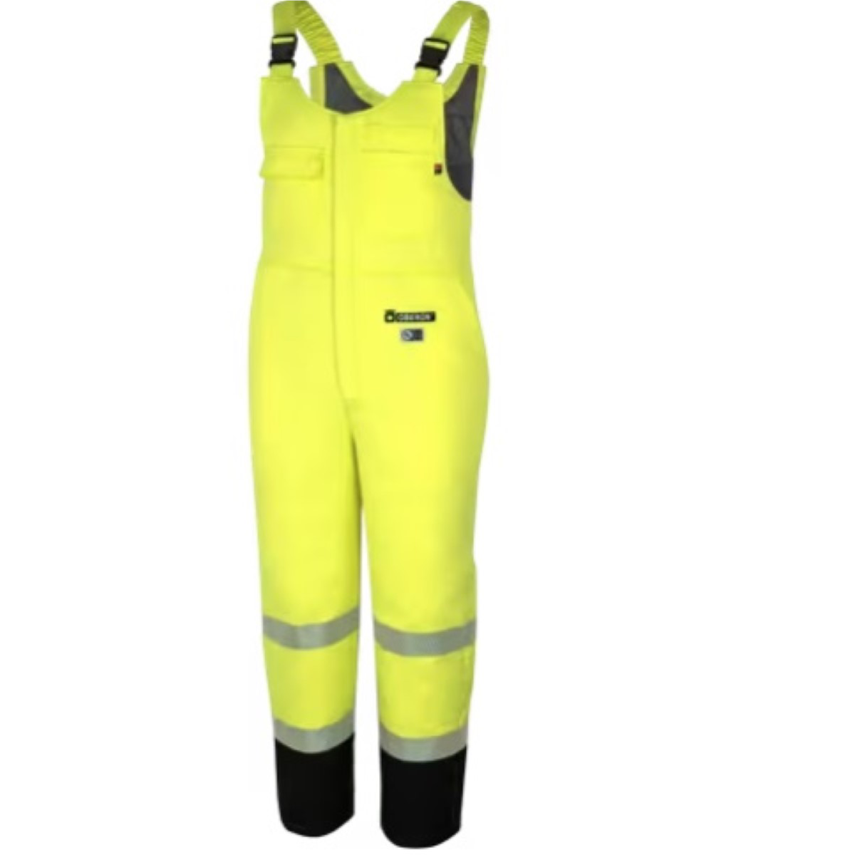 Oberon  Safety Overalls - FR/Arc-Rated - PU/Cotton - Hi-Viz Yellow - Size: Small
