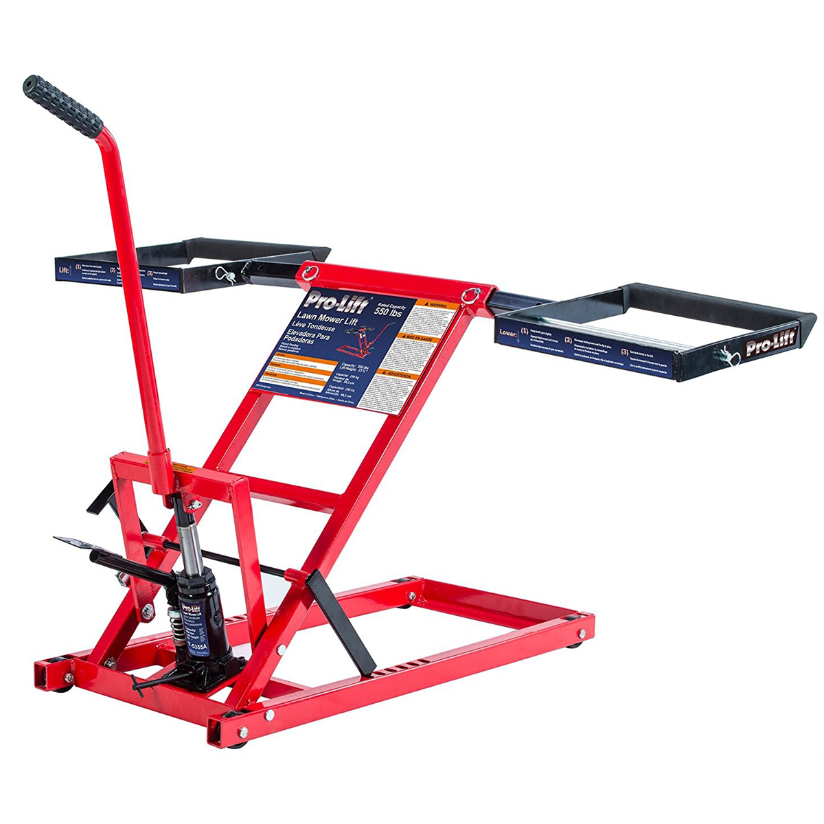 Omega 550 lb capacity lawn mower lift