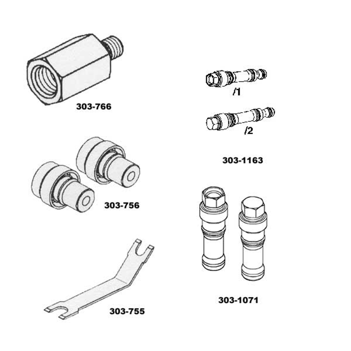 Otc 6l Injector Pressure Rail Set