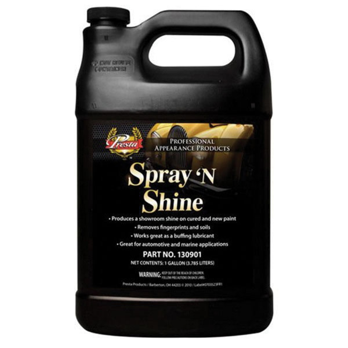 Presta Spray 'N Shine 130901 Wax, 1 gal Can, Pink