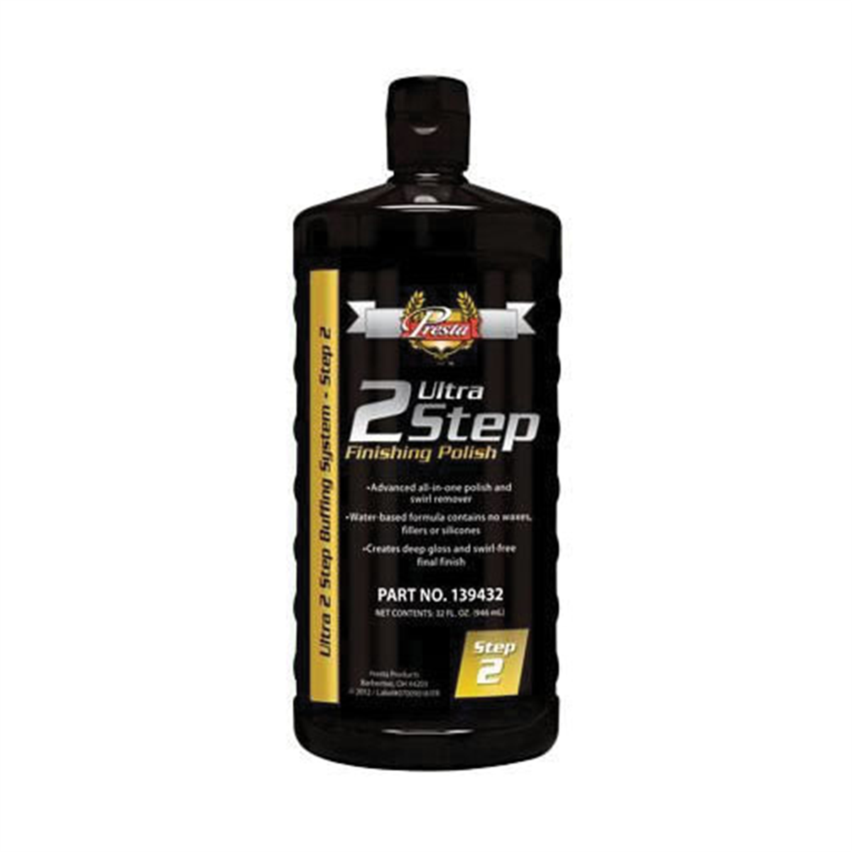 Presta Ultra 2 Step 139432 Finishing Polish, 32 oz Bottle, Light Gray
