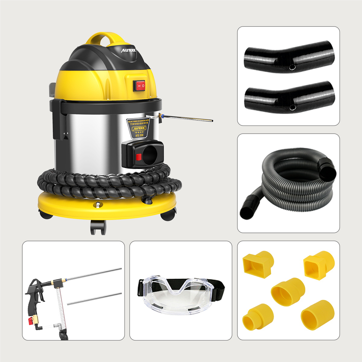 PHI Automotive Group HTS558 Walnut Sand De-Carbon Cleaner