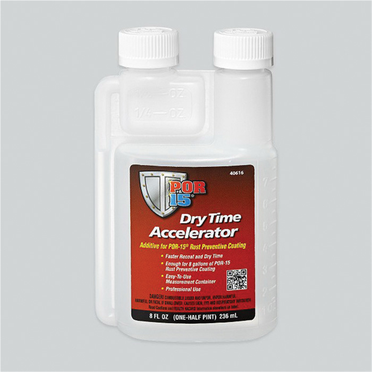 POR-15 INC 40616 Dry Time Accelerator, 8 oz Can, Clear, Liquid