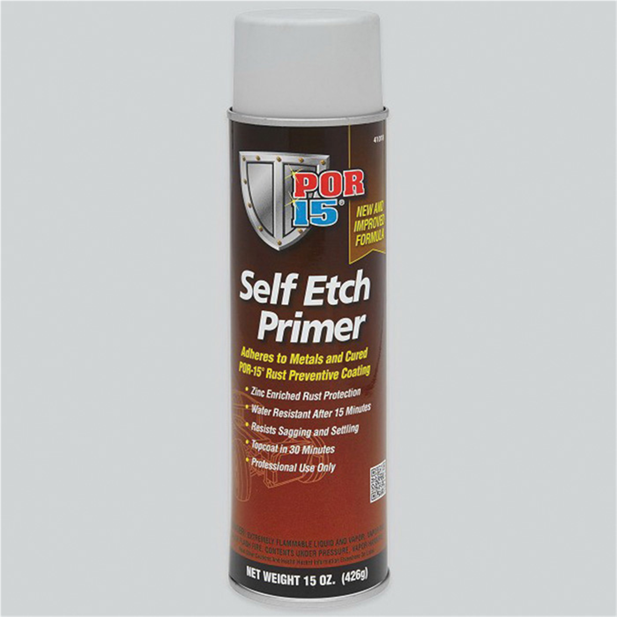 POR-15 INC 41018 Self-Etch Primer, 15 oz Aerosol Can, Light Gray