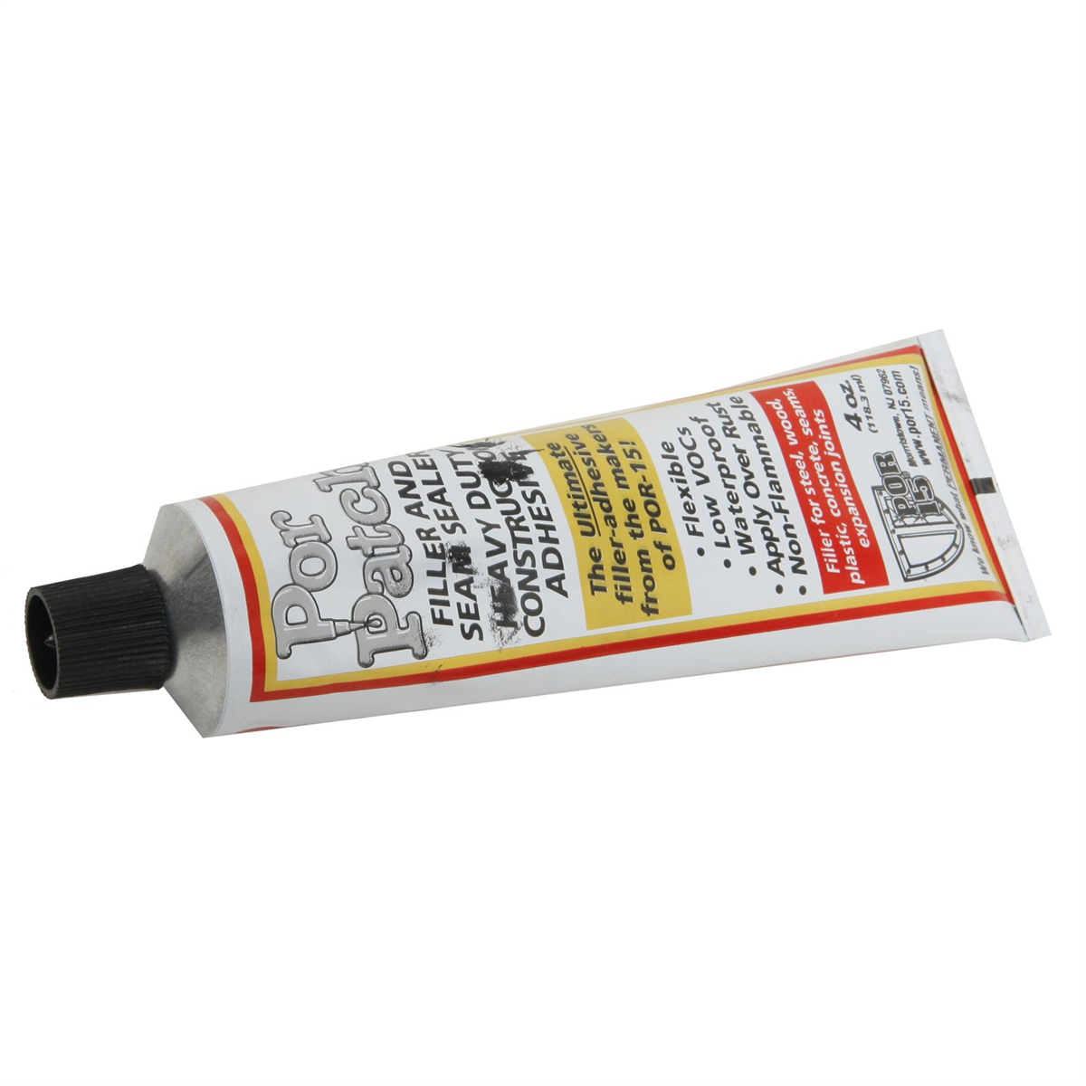 POR-15 INC 49013 Filler and Seam Sealer, 4 oz Tube, Black, Paste