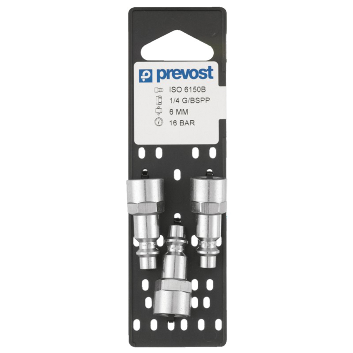Prevost IRP 066201P3 Industrial Interchange Parallel Plug on Plate, 1/4 in, Tapered FNPT, Treated Steel