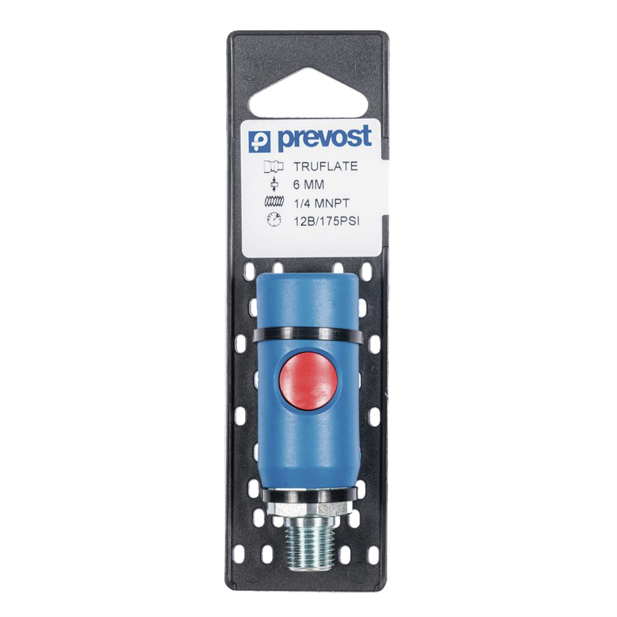 Prevost URC 061251CP Automotive Interchange Silicone-Free Regular Quick Coupler on Plate, 1/4 in, FNPT, Stainless Steel