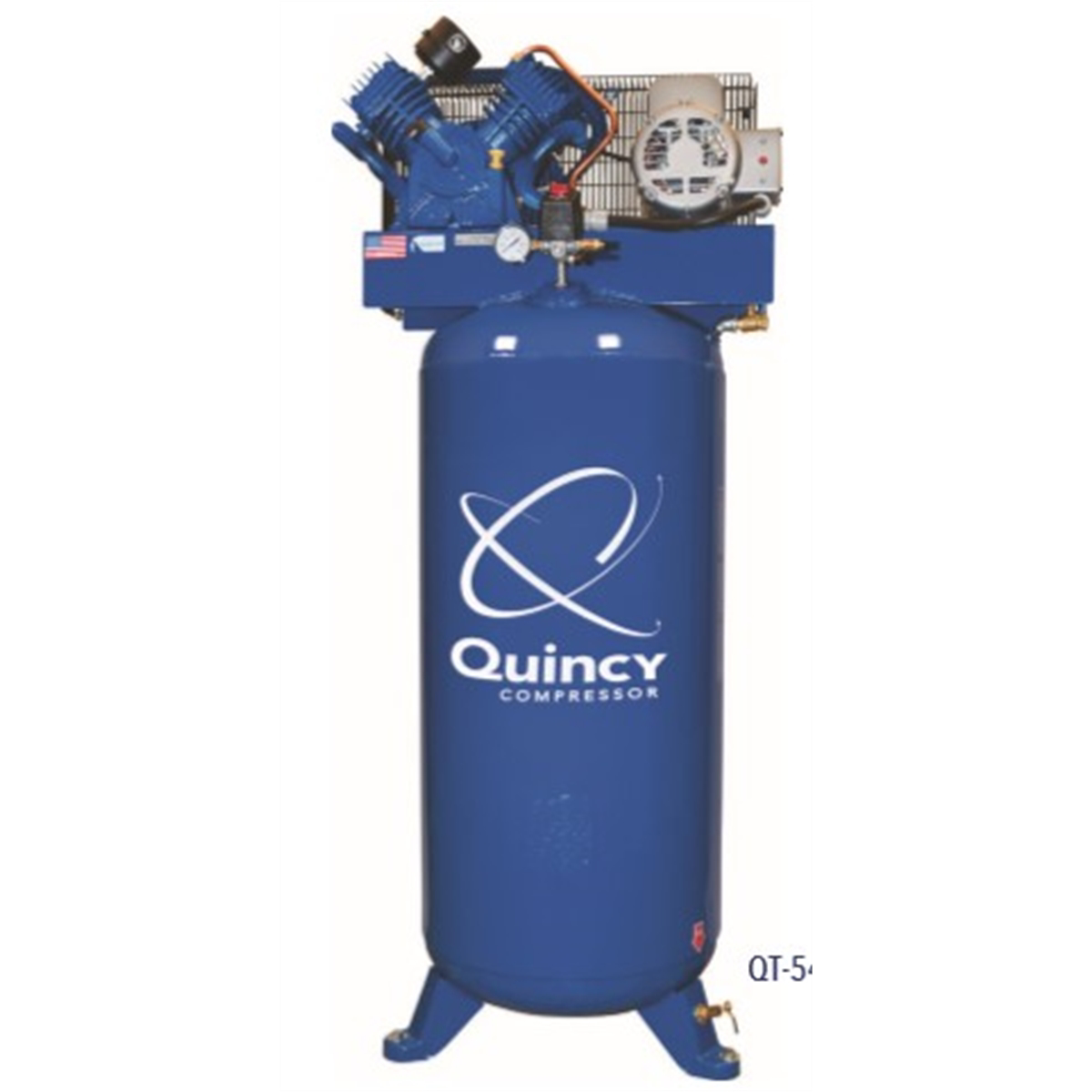 Quincy Compressors 5 HP 80 Gallon Two-Stage Vertical 460V 3PH Air Compressor - Model 453DS80VCB46