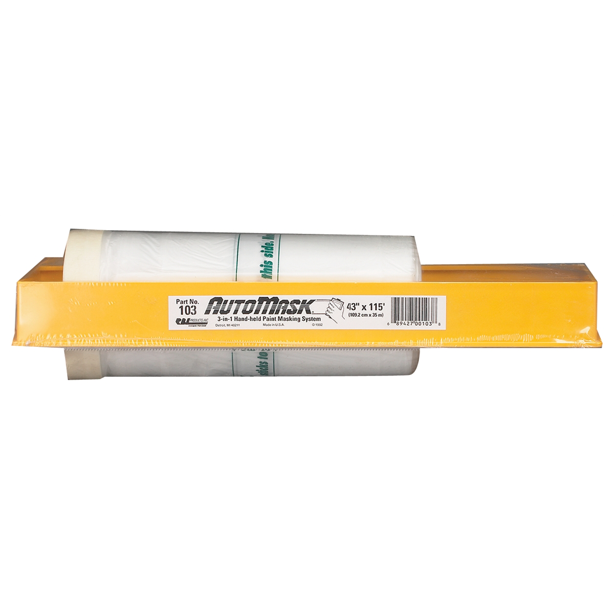 RBL Products 43" X 115" AUTOMASK ROLL-ON DISPENSER (12CS)