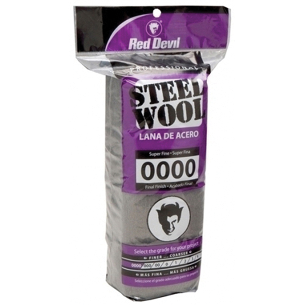 Red Devil Inc 0310 Final Finish Abrasive Wool, #0000, Super Fine Grade, Steel