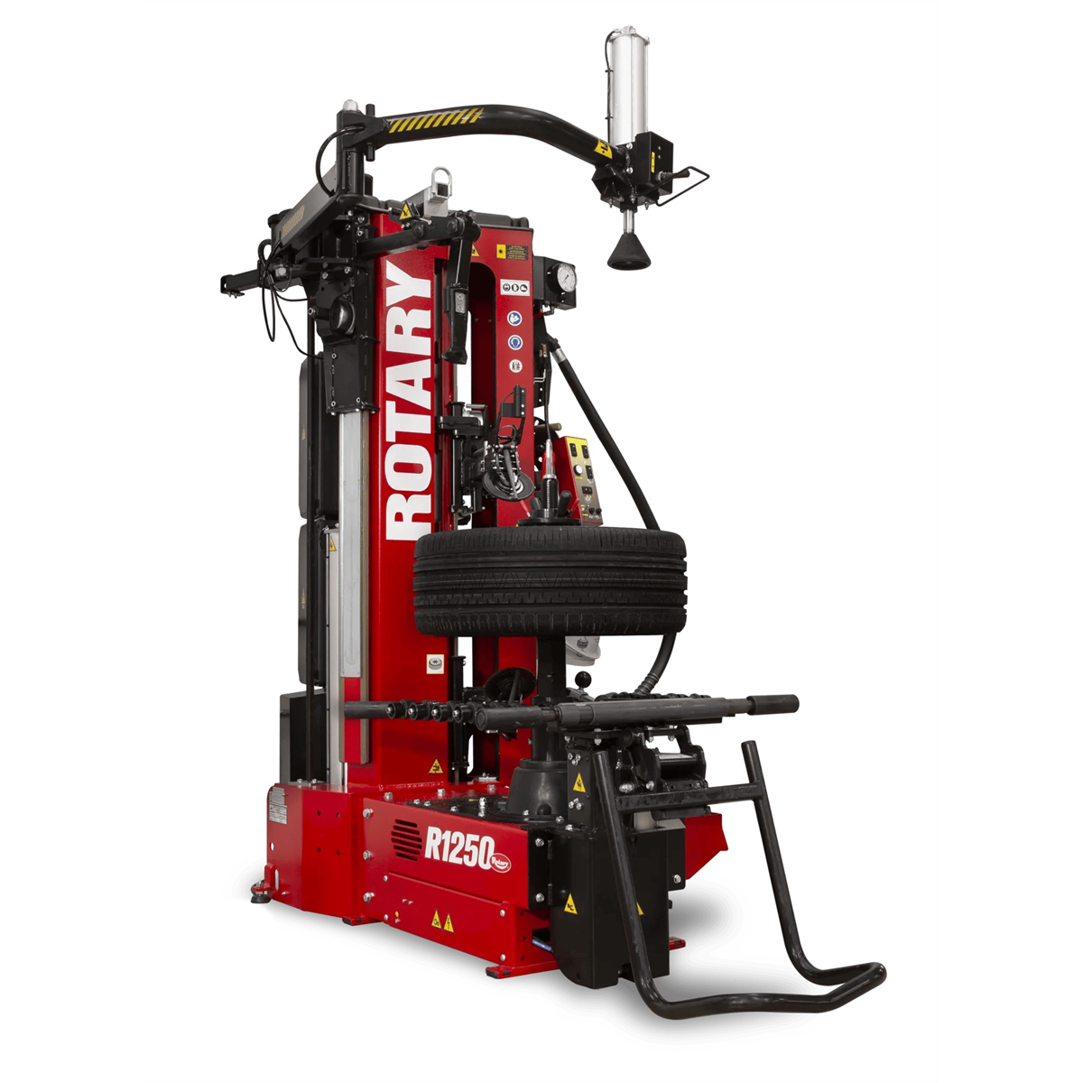 Rotary R1250 Leverless Pro Auto Dual Roller Tire Changer - Red