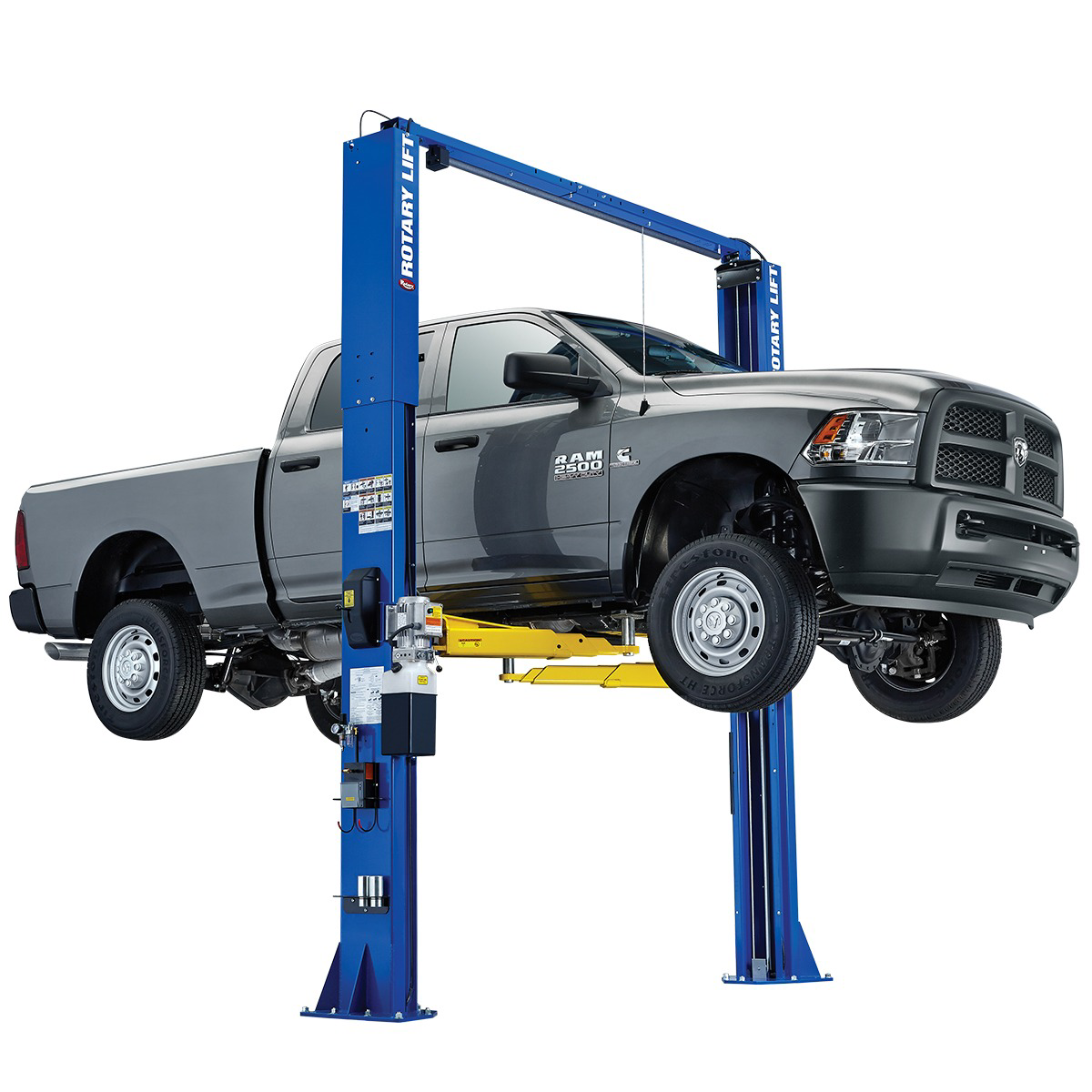 Rotary 12,000 lb. Heavy-Duty Two-Post Lift, Red