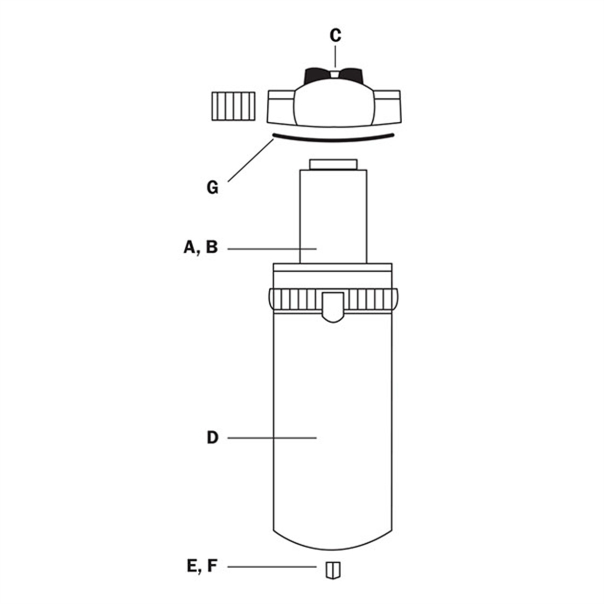 Reading Technologies  4P-060 1-Stage Replacement Filter Element, For Use With Eliminator II 25 scfm Desiccant Dryer