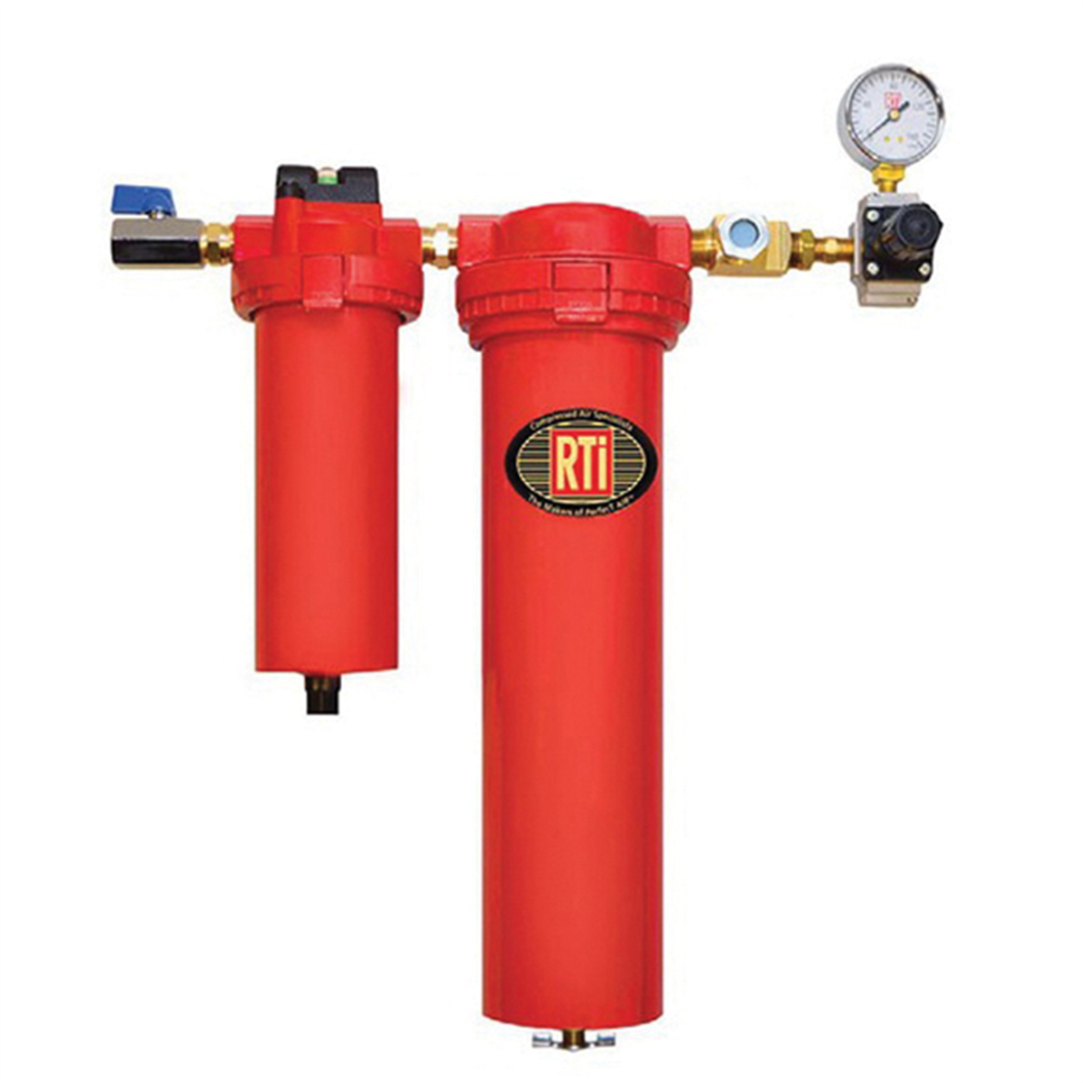 Reading Technologies  E4000 Eliminator II Series Desiccant Dryer, 1/2 in Inlet x 1/4 in Outlet, 25 scfm at 100 psi