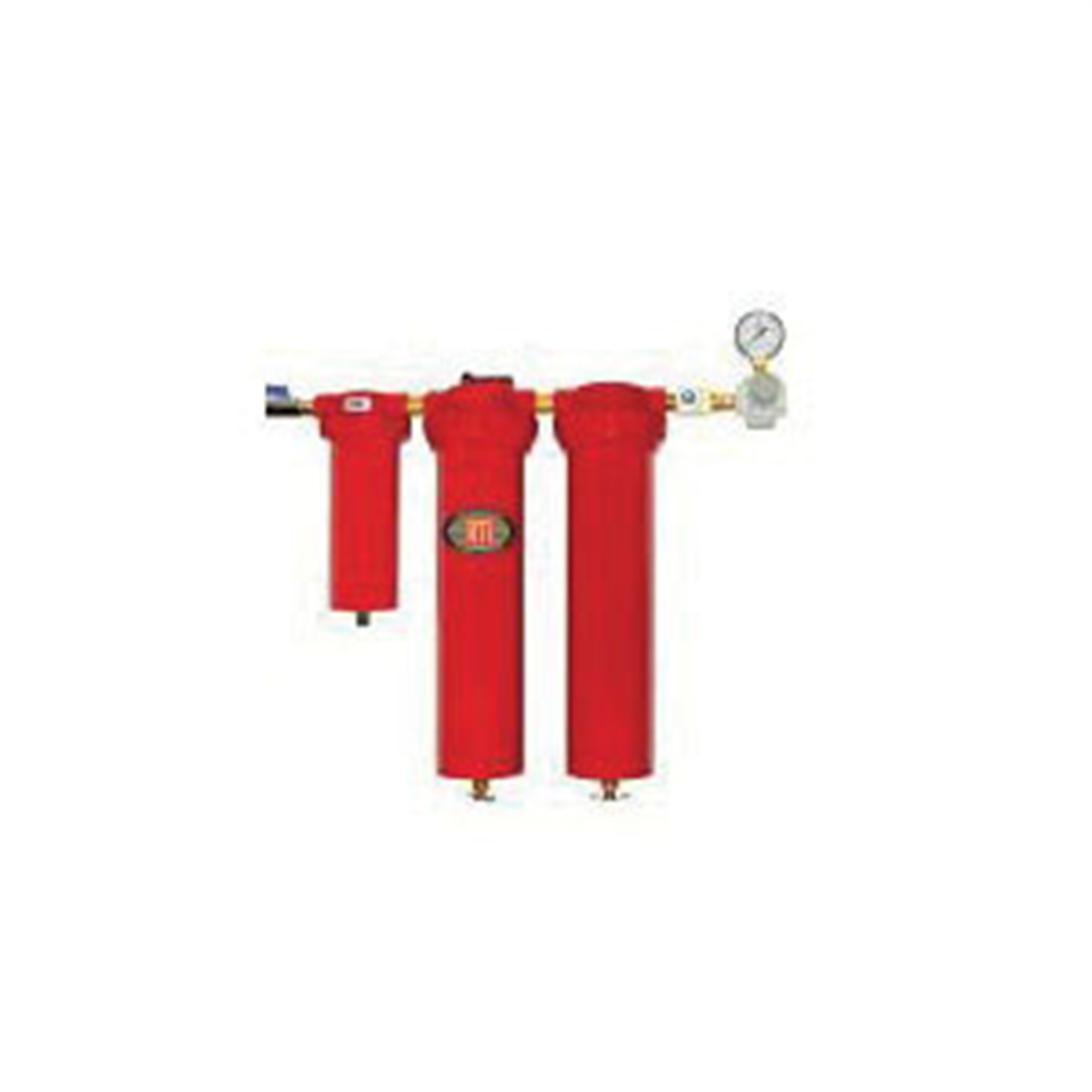Reading Technologies Eliminator EH7000-3R 3-Stage Heavy Duty Desiccant Manual Dryer, 1/2 in NPT Inlet x 1/2 in NPT Outlet, 30 cfm