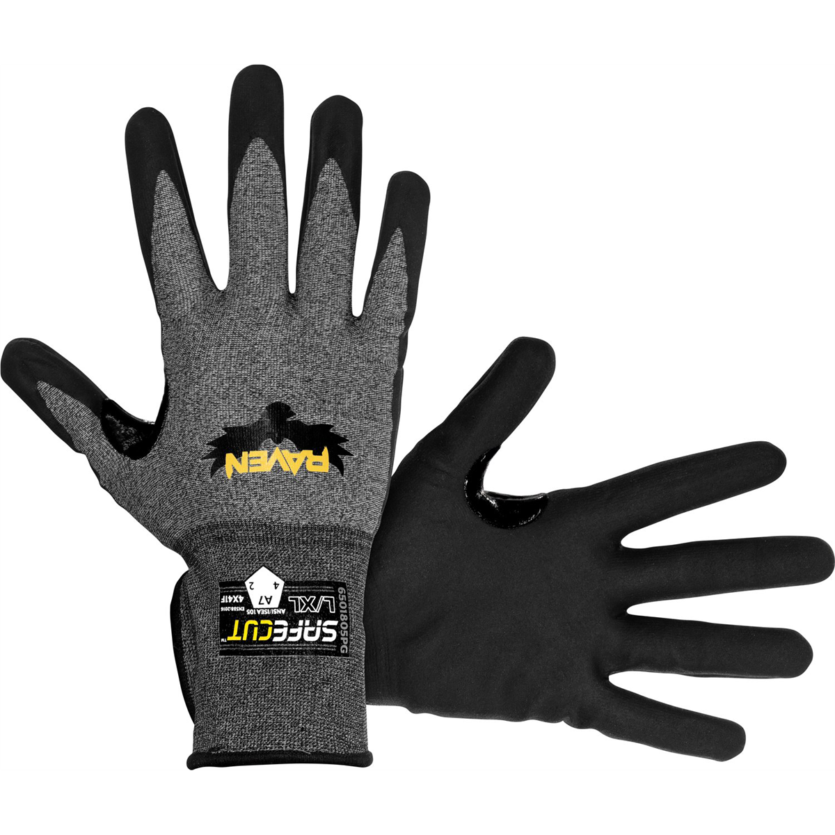 Sas Safety Raven Safecut A7 Foam Nitrile Palm Glove - S/m