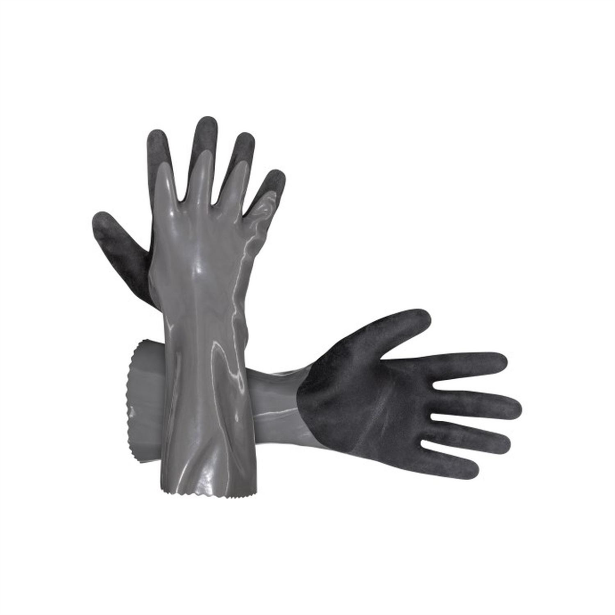 S.A.S./Survivair Chem Defender PVC Chemical Resistant Gloves S/M