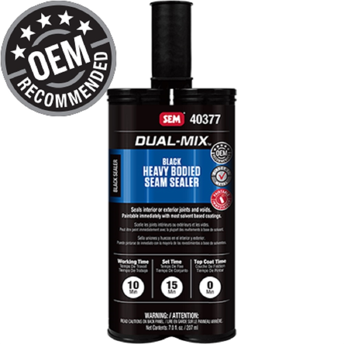SEM Paints Dual-Mix Heavy Bodied Black Seam Sealer