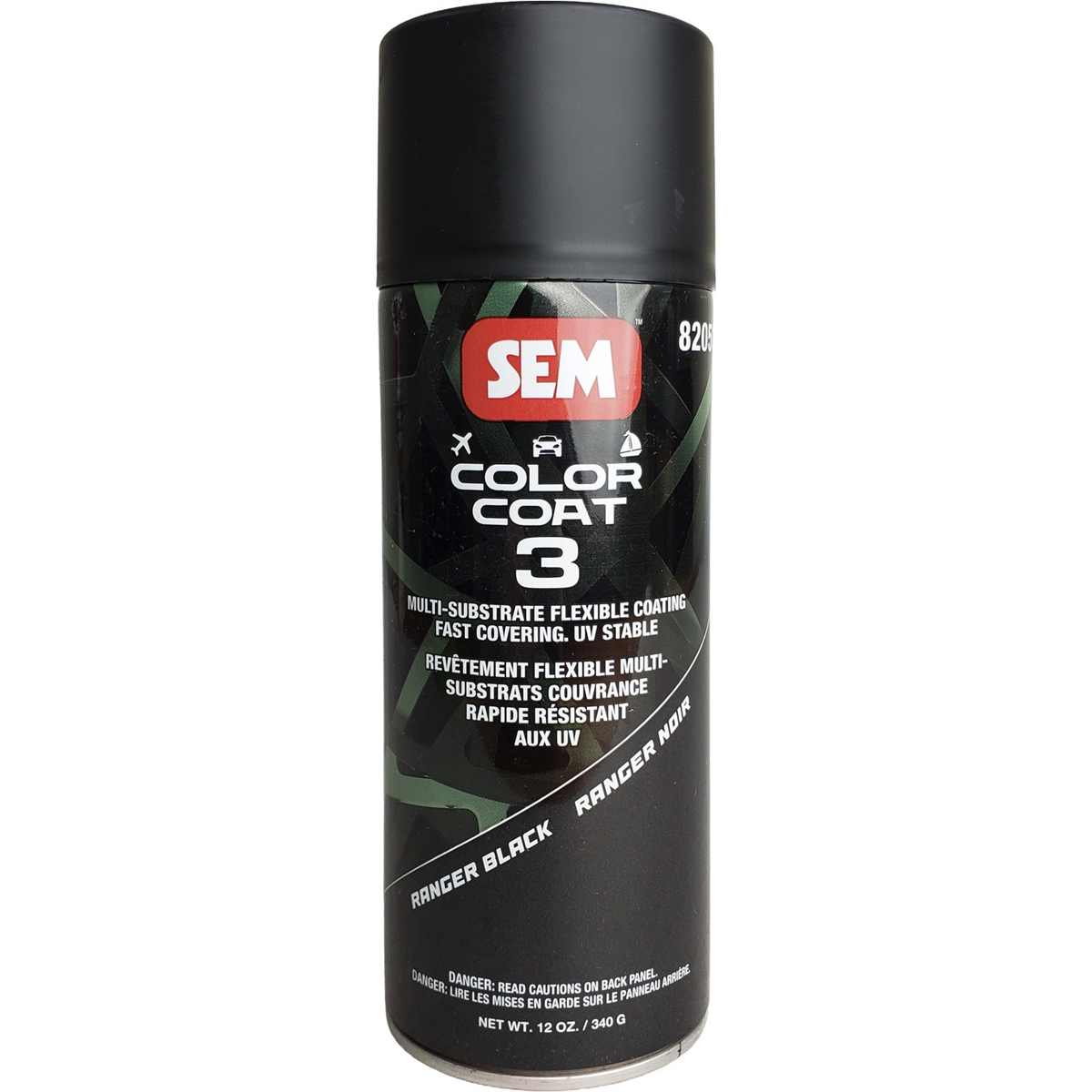 Sem Paints Color Coat 3 Ranger Black 16 Oz Aerosol