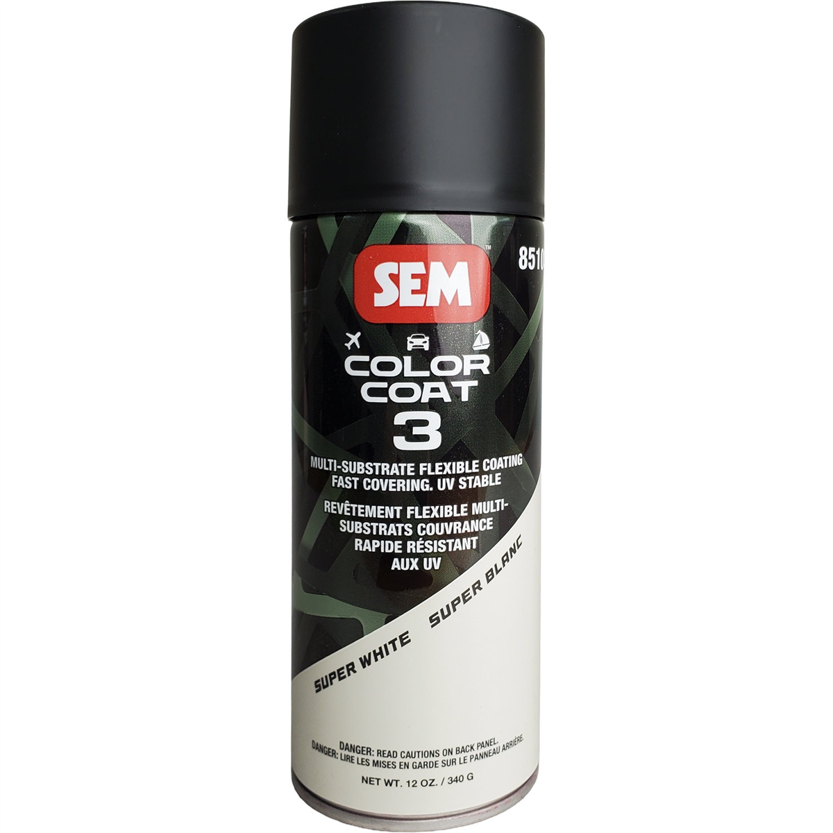 Sem Paints Color Coat 3 Super White 16 Oz Aerosol