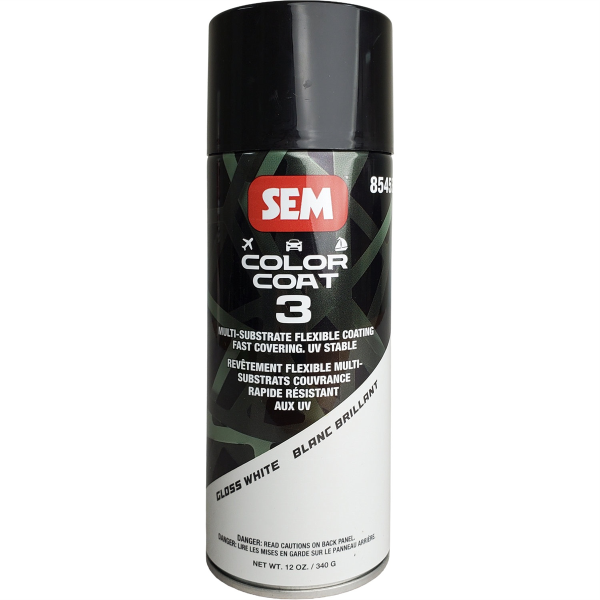 SEM Paints Color Coat 3 Gloss White 16 oz Aerosol