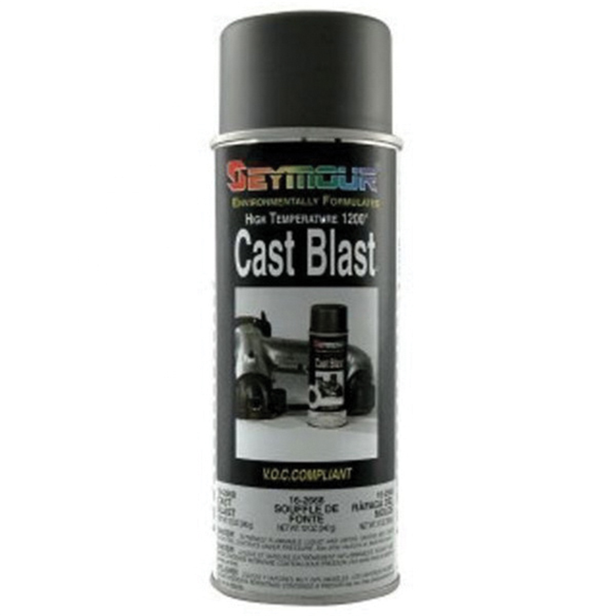 Seymour Hot Spot 16-2668 Heat Resistant Spray Paint, 16 fl-oz Aerosol Can, Cast Blast, 15 sq-ft Coverage