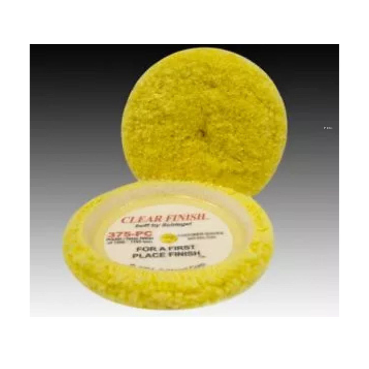 Schlegel 375-PC Buffing Pad, 7-1/2 in Dia, Twisted Yarn Pad