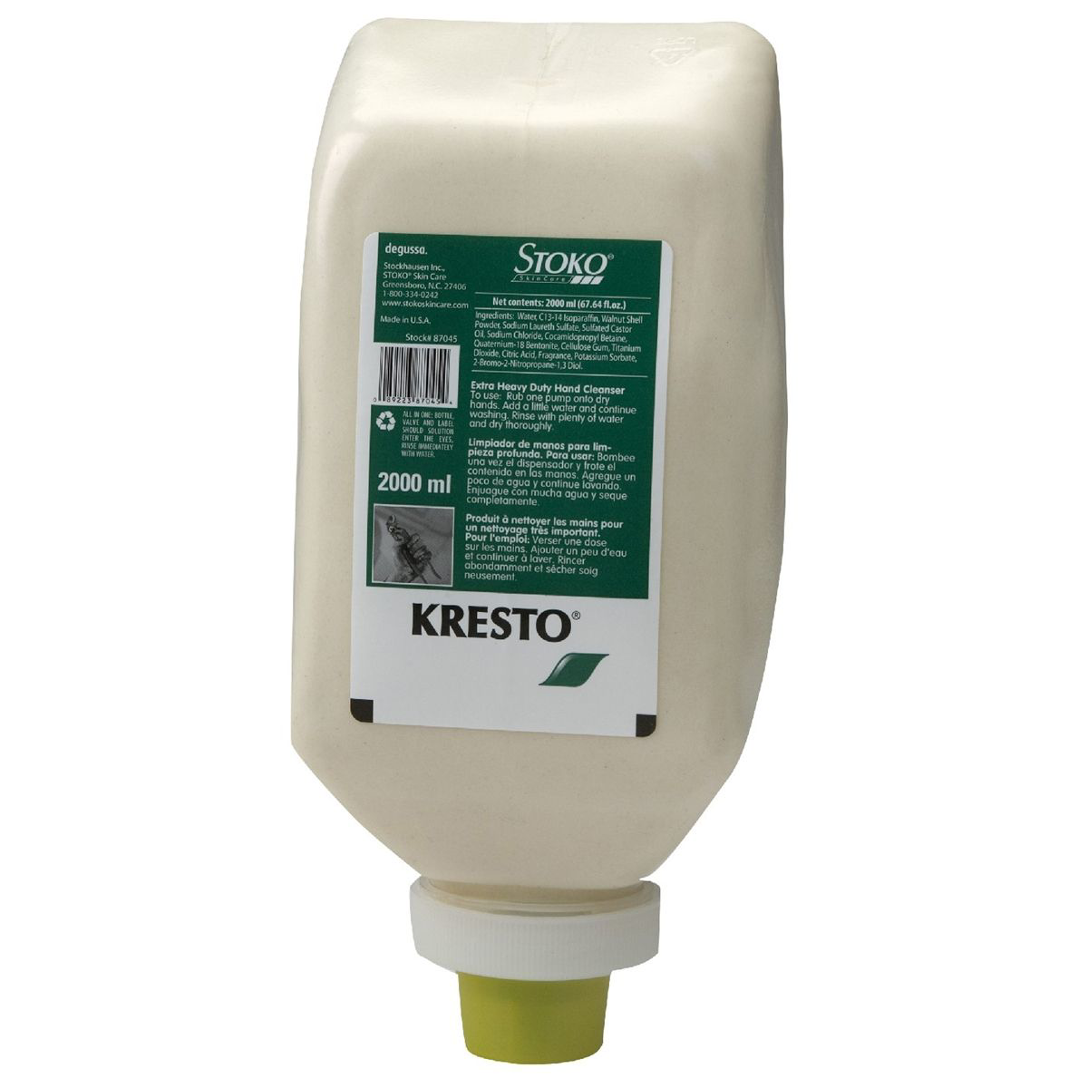 Stockhausen ATP 83311 Light-Duty Hand Cleaner, 2 L Bottle, Liquid, Green, Fragrant