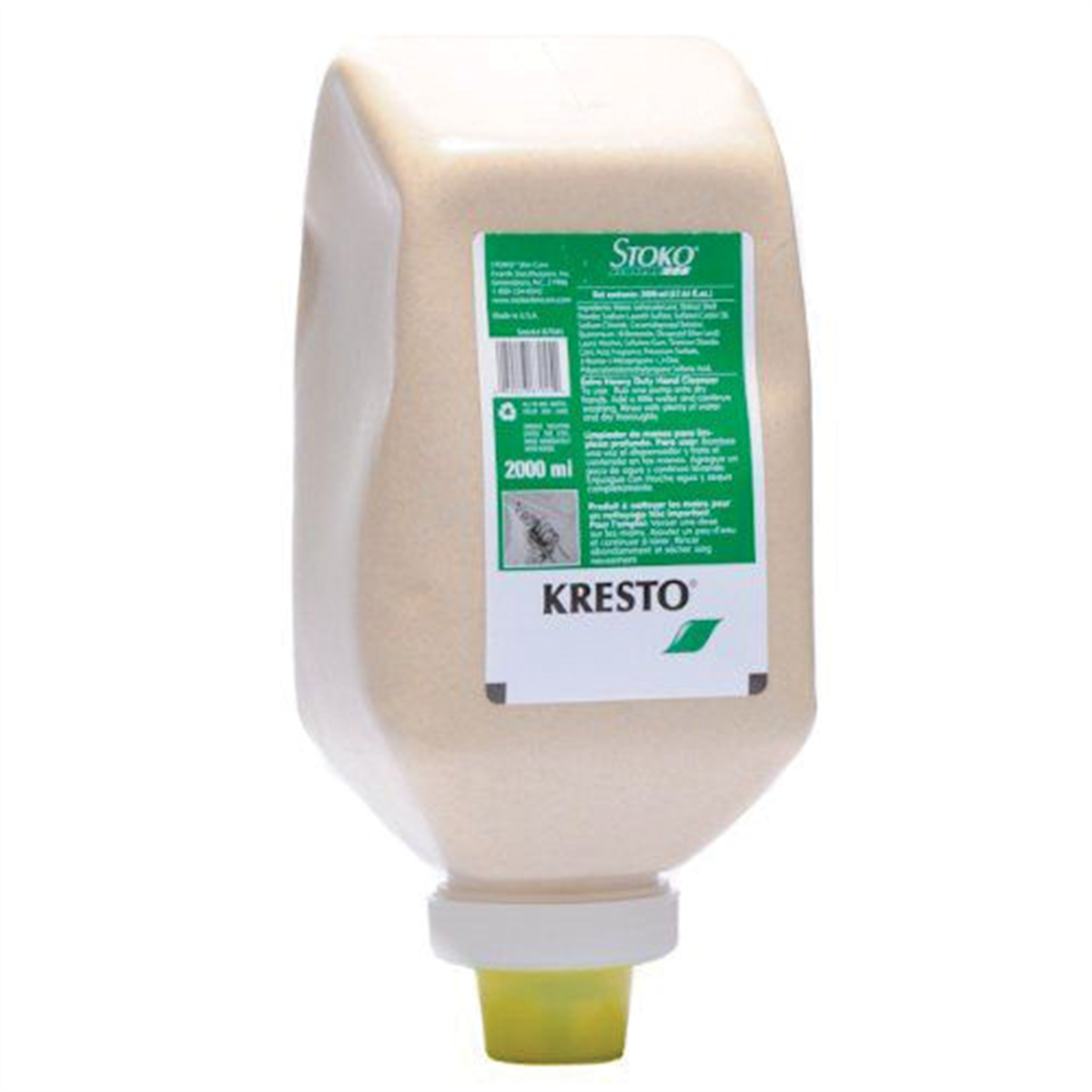 Stockhausen ATP 87045 Heavy-Duty Hand Cleaner, 2 L Soft Bottle, Paste, Beige, Fragrant